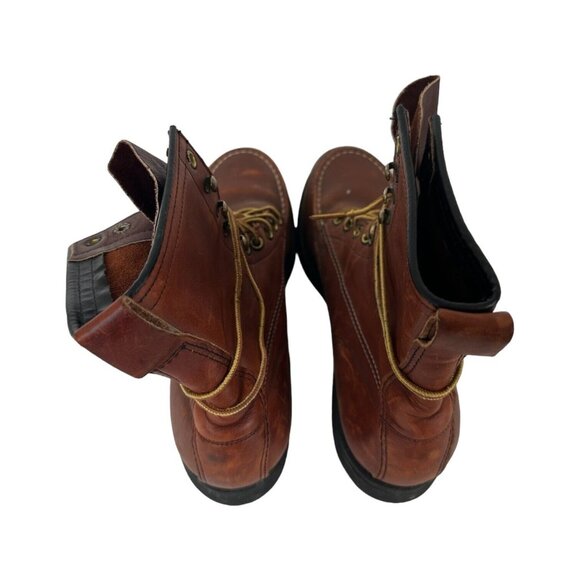Field Stream Mason Vibram Leather Boots Size 10 B Brown Lace Up USA COMBAT main image 10